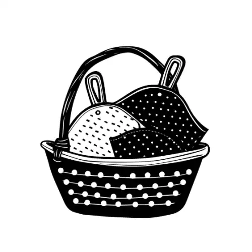Baby Shower Basket Silhouette SVG Design | SVG Files for Cricut & Print