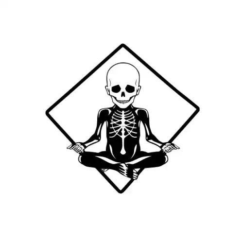 Baby Skeleton Silhouette SVG Design | SVG Files for Cricut & Print