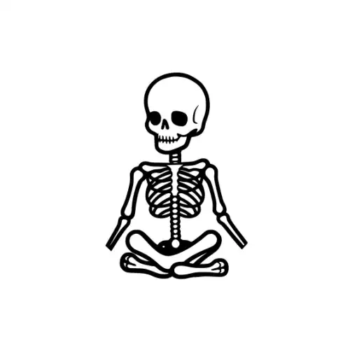 Baby Skeleton Silhouette SVG Design | SVG Files for Cricut & Print