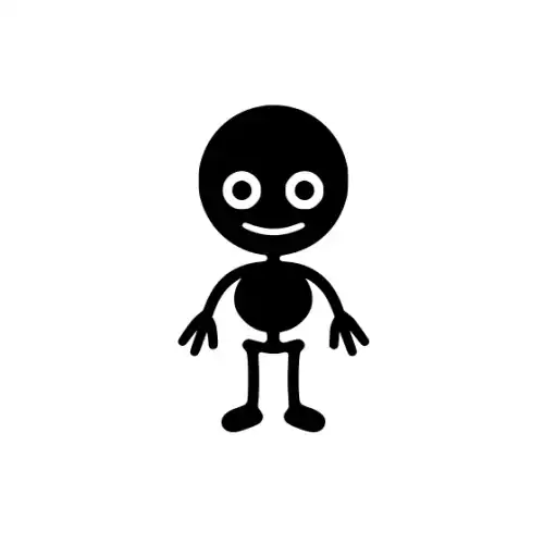 Baby Skeleton Silhouette SVG Design | SVG Files for Cricut & Print