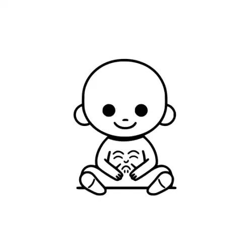 Baby Skeleton Silhouette SVG Design | SVG Files for Cricut & Print