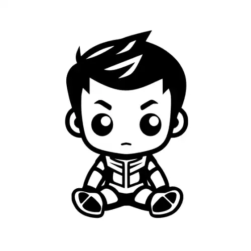 Baby Spiderman Silhouette SVG Design | SVG Files for Cricut & Print