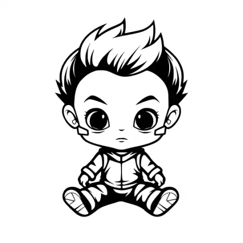 Baby Spiderman Silhouette SVG Design | SVG Files for Cricut & Print