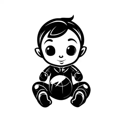 Baby Spiderman Silhouette SVG Design | SVG Files for Cricut & Print