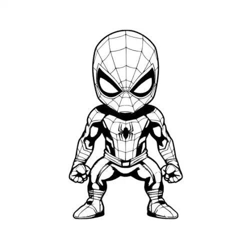 Baby Spiderman Silhouette SVG Design | SVG Files for Cricut & Print