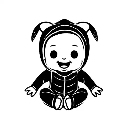 Baby Spiderman Silhouette SVG Design | SVG Files for Cricut & Print