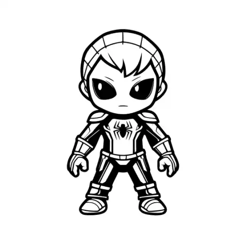 Baby Spiderman Silhouette SVG Design | SVG Files for Cricut & Print