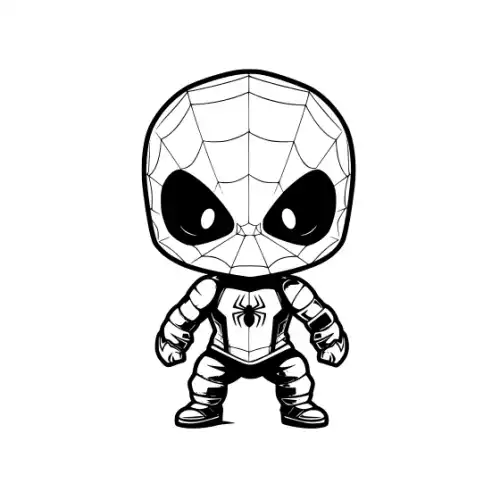 Baby Spiderman Silhouette SVG Design | SVG Files for Cricut & Print