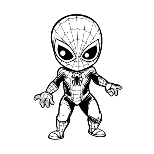 Baby Spiderman Silhouette SVG Design | SVG Files for Cricut & Print