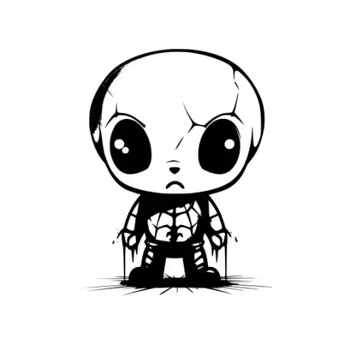 Baby Spiderman Silhouette SVG Design | SVG Files for Cricut & Print