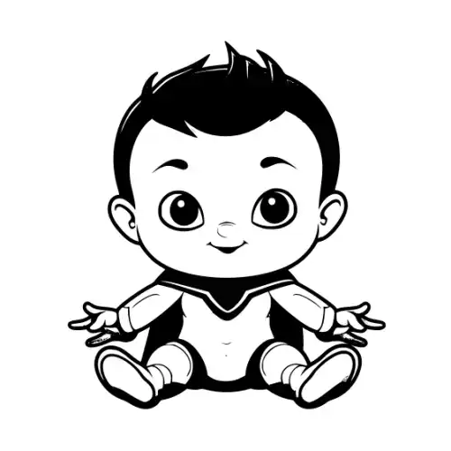 Baby Spiderman Silhouette SVG Design | SVG Files for Cricut & Print