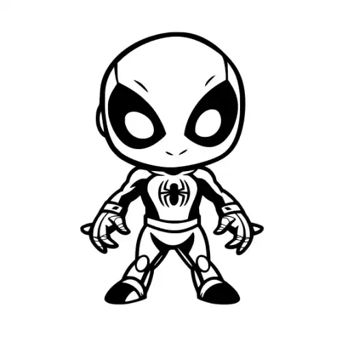 Baby Spiderman Silhouette SVG Design | SVG Files for Cricut & Print