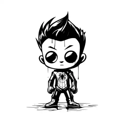 Baby Spiderman Silhouette SVG Design | SVG Files for Cricut & Print