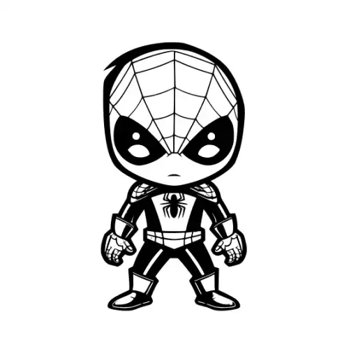 Baby Spiderman Silhouette SVG Design | SVG Files for Cricut & Print