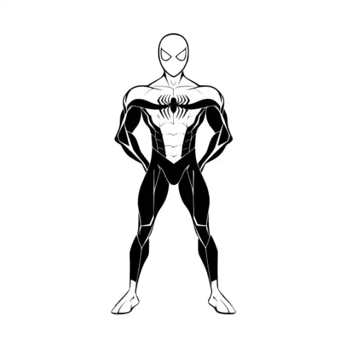 Baby Spiderman Silhouette SVG Design | SVG Files for Cricut & Print