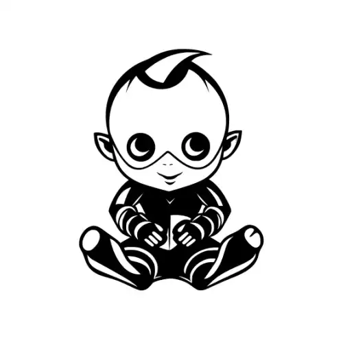 Baby Spiderman Silhouette SVG Design | SVG Files for Cricut & Print