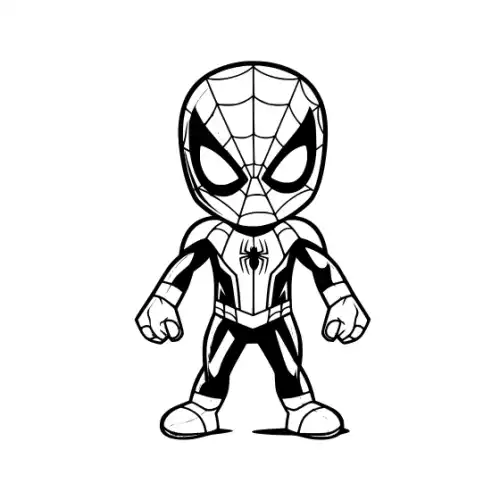 Baby Spiderman Silhouette SVG Design | SVG Files for Cricut & Print