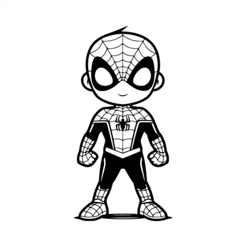 Baby Spiderman Silhouette SVG Design | SVG Files for Cricut & Print