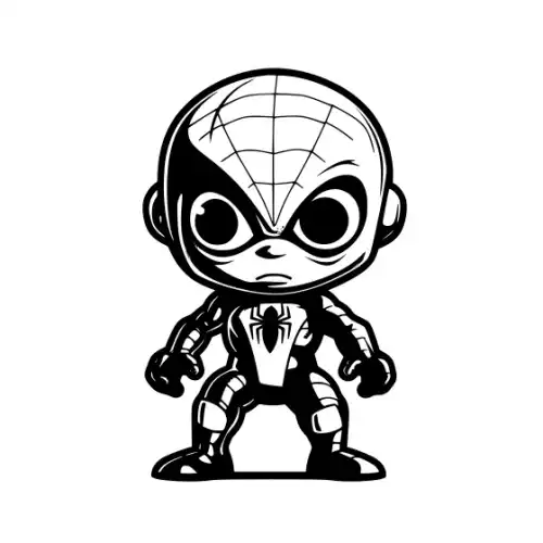 Baby Spiderman Silhouette SVG Design | SVG Files for Cricut & Print