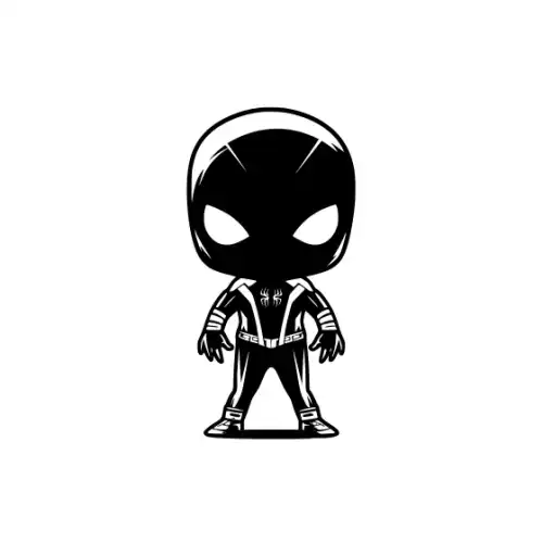 Baby Spiderman Silhouette SVG Design | SVG Files for Cricut & Print