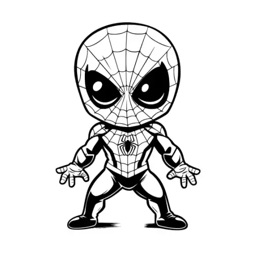 Baby Spiderman Silhouette SVG Design | SVG Files for Cricut & Print